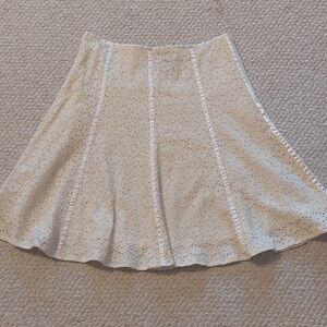 Jones New York Cream A-Line Skirt
